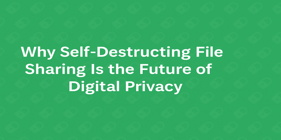 Why Self-Destructing File Sharing Is the Future of Digital Privacy